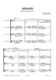 Gershwin (arr. Curtis) - Adagio from Concerto in F for Clarinet Quartet - CQ7582EM