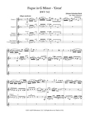 Bach (arr. Johnston) - Fugue in G minor - ’Great’ for Clarinet Quartet - CQ101