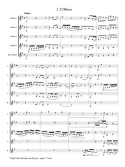 Bach (arr. Johnston) - Eight Little Preludes and Fugues for Clarinet Quintet - CQ104
