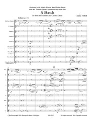 Toda - A Sketch (Solo Bass Clarinet and Clarinet Choir) - CS6212EM
