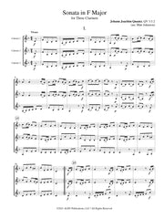 Quantz (arr. Johnston) - Sonata in F Major for Three Clarinets - CT03