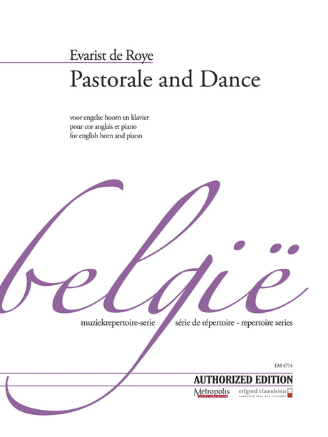 de Roye - Pastorale and Dance (English Horn and Piano) - EHP4774EM