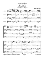 Hiketick - Balkan Dance No. 1, Igra Sretje (Clarinet Quartet) - CQ6256EM