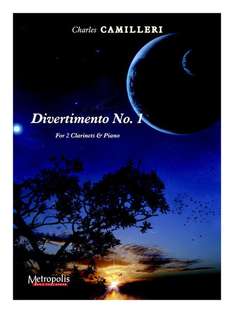 Camilleri - Divertimento No. 1 for Two Clarinets and Piano - CDP6800EM