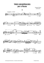 Homs - Tres Sequencies for Solo Flute - F3098PM