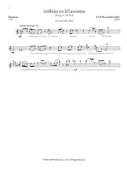 Bassingthwaighte - Amhrán na hEascainne for Solo Flute - F40