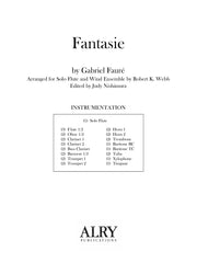Faure (arr. Webb/Nishimura) - Fantasie (Solo Flute and Concert Band) - FB110