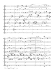 Mortelmans (arr. Johnston) - Like a Singing Bird for Flute Choir - FC367