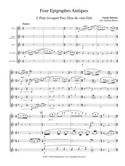 Debussy (arr. Hinze) - Four Epigraphes Antiques (Flute Quintet) - FC426