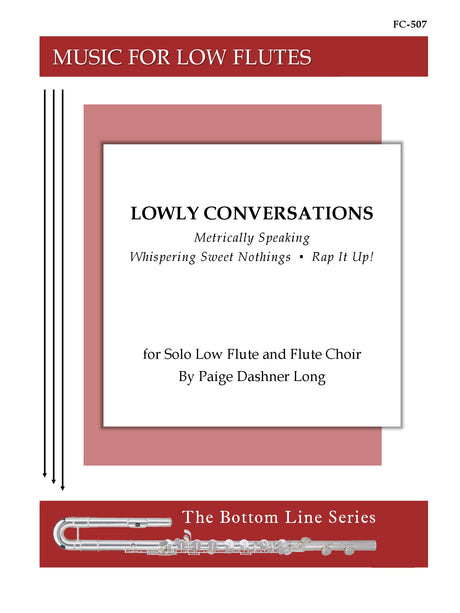 Long - Lowly Conversations for Solo Low Flute and Flute Choir - FC507