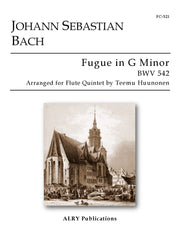 Bach (arr. Huunonen) - Fugue in G Minor, BWV 542 for Flute Quintet - FC521