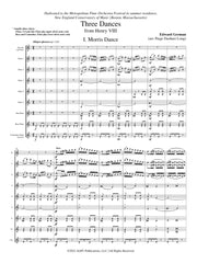German (arr. Long) - Three Dances from Henry VIII for Flute Choir - FC547