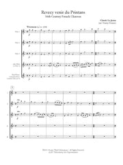 Le Jeune (arr. Nourse) - Revecy Venir du Printans for Flute Choir - FC741NW