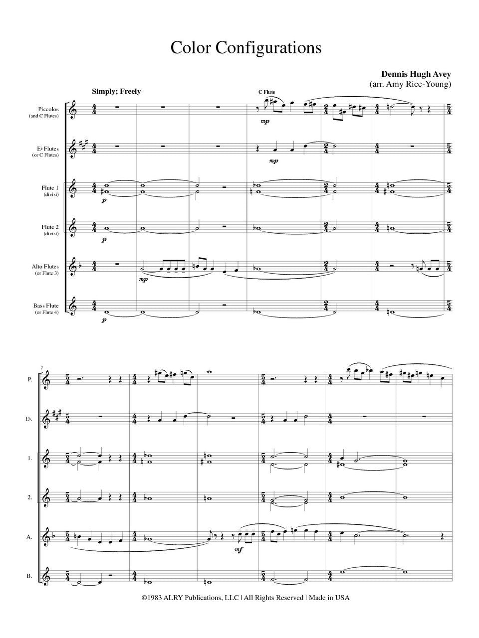 Avey - Color Configurations - FC13 | UMMP (ALRY Publications)