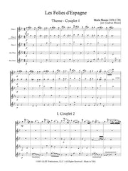 Marais (arr. Hinze) - Les Folies d'Espagne (Flute Quintet) - FC353