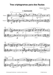 Diaz Ramos - Tres Criptogramas for Two Flutes - FD3457PM