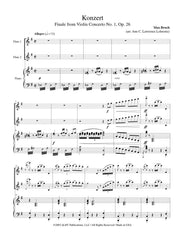 Bruch - Konzert for Two Flutes and Piano - FDP10