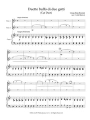 Rossini (arr. Marro) - Duetto buffo di due gatti for Two Flutes and Piano - FDP26