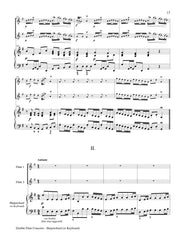 Quantz - Double Flute Concerto in G Major (Two Flutes and Piano) - FDP800