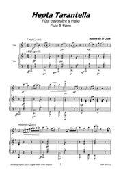 de la Croix - Hepta Tarantella for Flute and Piano - FP109125DMP