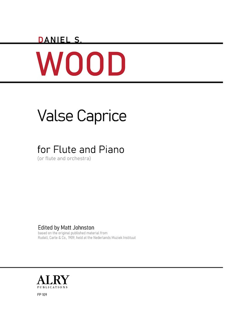Wood - Valse Caprice for Flute and Piano - FP109
