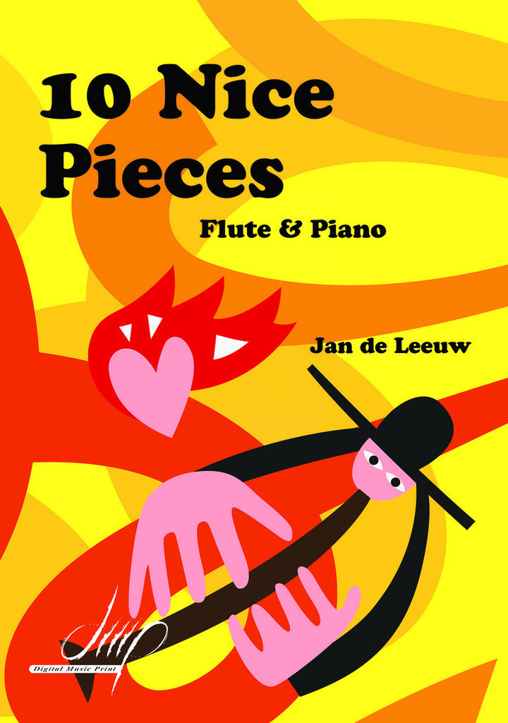 de Leeuw - 10 Nice Pieces for Flute and Piano - FP115004DMP