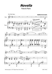 de la Croix - Novella for Flute and Piano - FP119038DMP