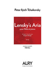 Tchaikovsky (arr. Mihi Kim) - Lensky's Aria for Flute and Piano -FP133