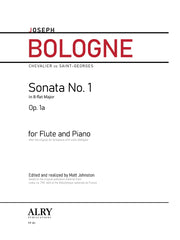 Bologne - Sonata No. 1 in B-flat Major, Op. 1a for Flute and Piano - FP181