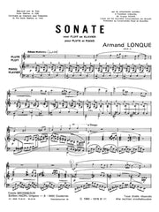 Lonque - Sonate for Flute and Piano, Op. 21 - FP2145AN