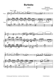Gonzalez de la Rubia - Burleska, lirica i violenta for Flute and Piano - FP3136PM