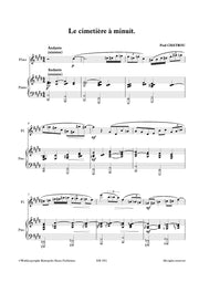 Chatrou - Le Cimetière à minuit for Flute and Piano - FP7051EM