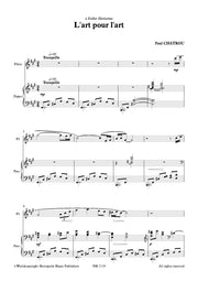 Chatrou - L'art pour l'art for Flute and Piano - FP7119EM