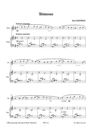 Chatrou - Tristesse for Flute and Piano - FP7121EM