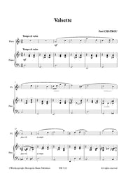 Chatrou - Valsette for Flute and Piano - FP7122EM
