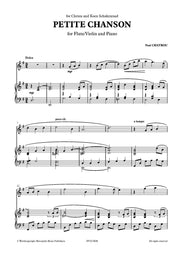Chatrou - Petite Chanson for Flute/Violin and Piano - FP7673EM