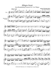 Bach - Allegro Assai from Brandenburg Concerto No. 2 for Flute and Piano - FP857