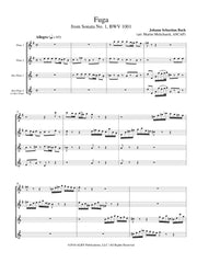 Bach (arr. Melicharek) - Fuga from Sonata No. 1, BWV 1001 for Flute Quartet - FQ77