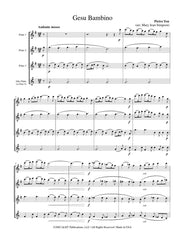 Yon - Gesu Bambino (Flute Quartet) - FQ826