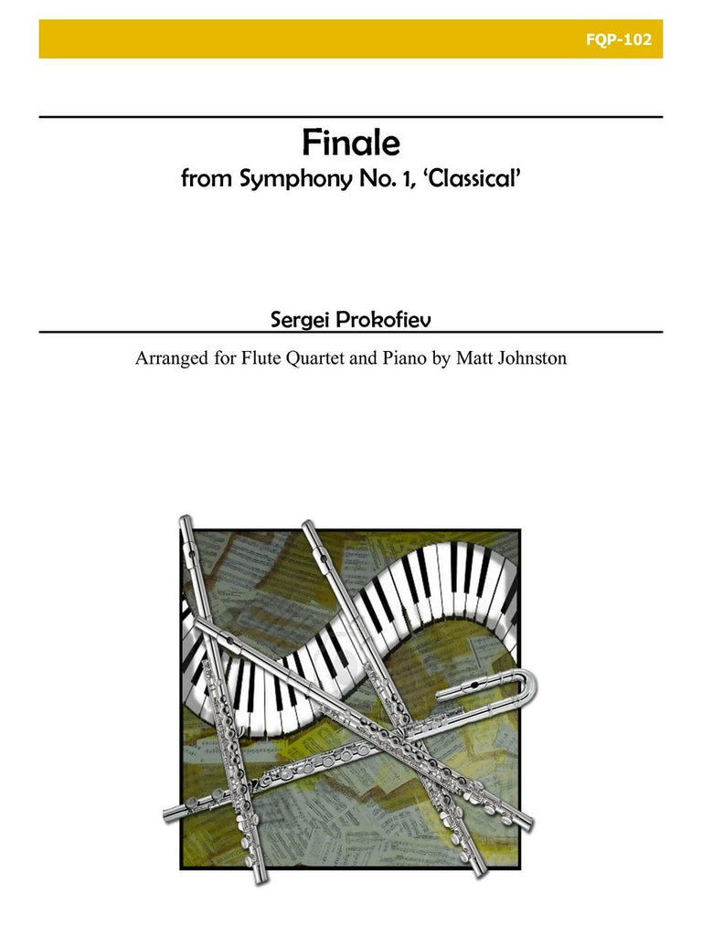 Prokofiev (arr. Johnston) - Finale from Symphony No. 1, ‘Classical’ for Flute Quartet and Piano - FQP102
