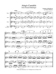 Beethoven - Adagio Cantabile from 'Sonata Pathetique' (Flute Quartet) - FQ832
