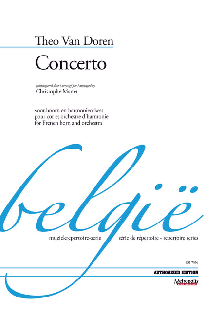 Concerto for French Horn and Wind Band, Op. 29 (Full Score & Parts) - FRHWE7556EM