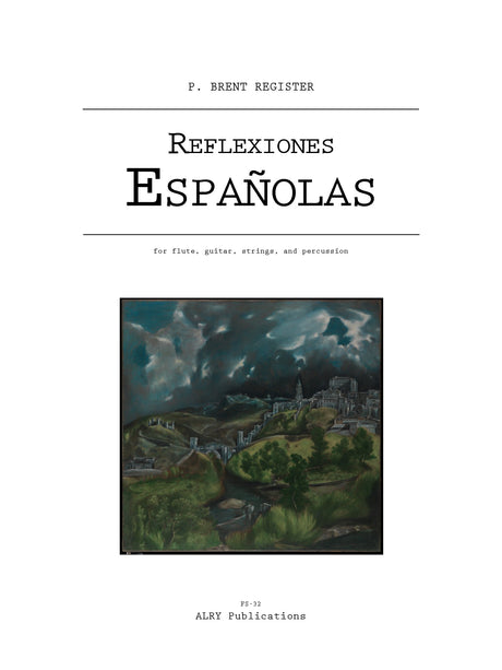 Register - Reflexiones Espanolas for Flute, Guitar, Strings and Percussion - FS32