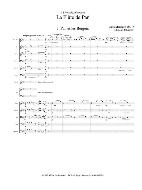 Mouquet (arr. Johnston) - La Flute de Pan (Score Only) - FS18S