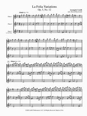 Corelli - La Folia Variations, Op. 5 No. 12 - FT21