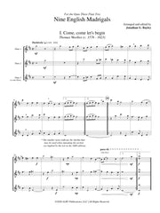 Bayley - Nine English Madrigals for Flute Trio - FT70