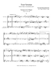 Bononcini (arr. Long) - Four Sonatas, Op. 12 (Low Flutes) - FT78