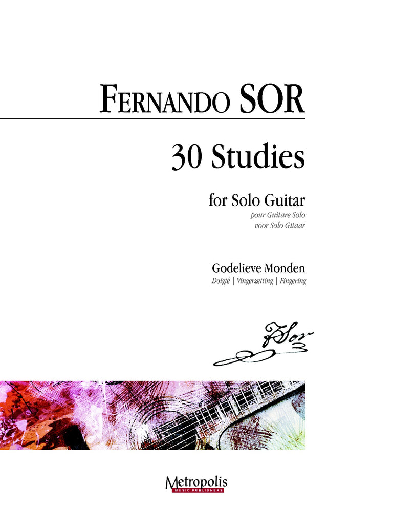 Sor (ed. Monden) - 30 Studies for Solo Guitar - G14659EM