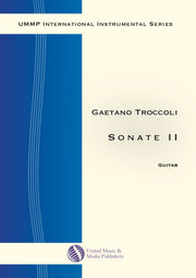 Troccoli - Sonate II for Guitar - G190701UMMP