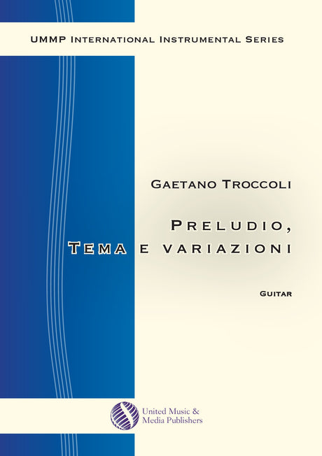 Troccoli - Preludio, Tema con variazioni for Guitar - G200107UMMP